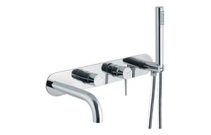 Abode Chao Wall Mounted Bath Shower Mixer - Chrome